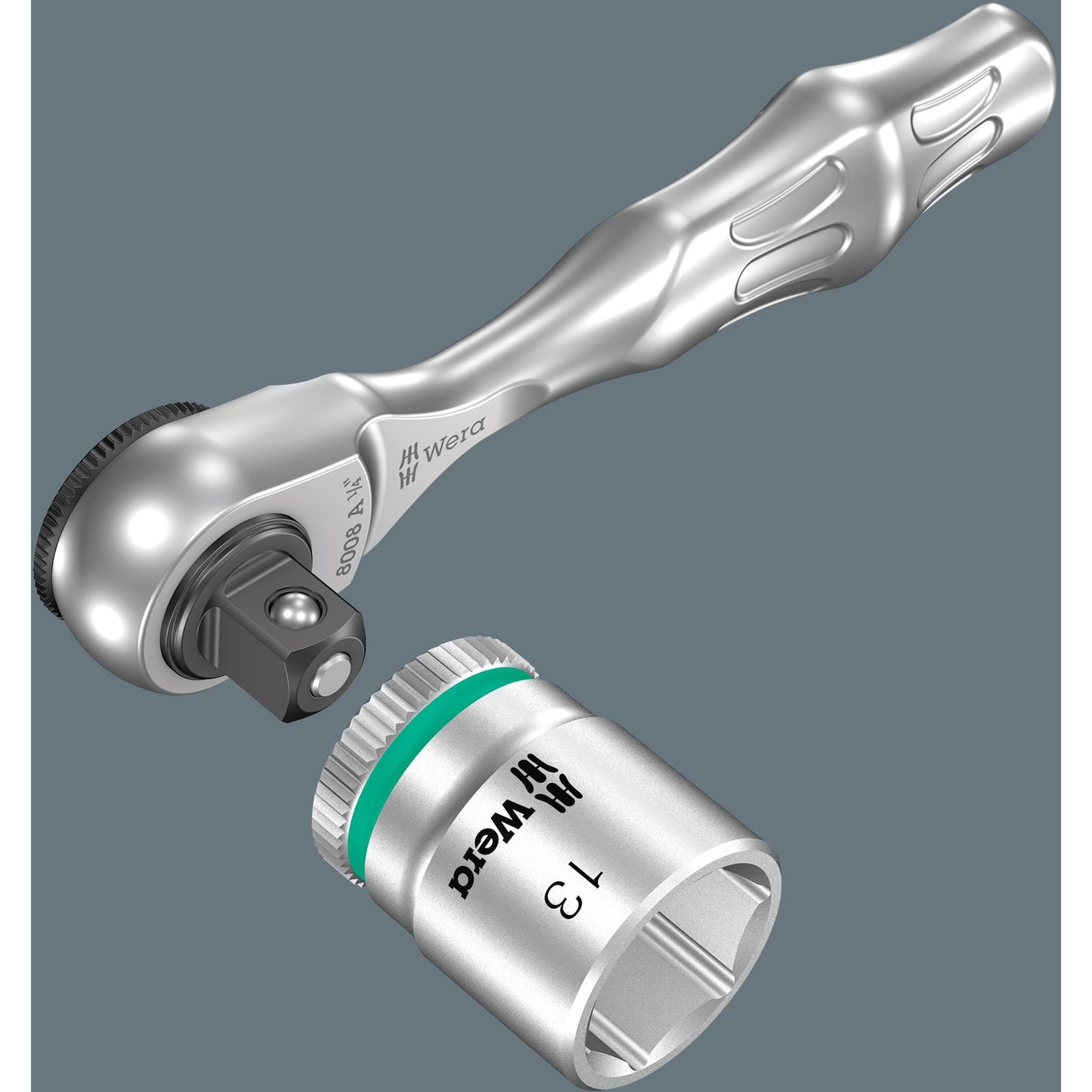 Wera 8008 A Zyklop Mini 3 Ratel avec 1 4 lecteur