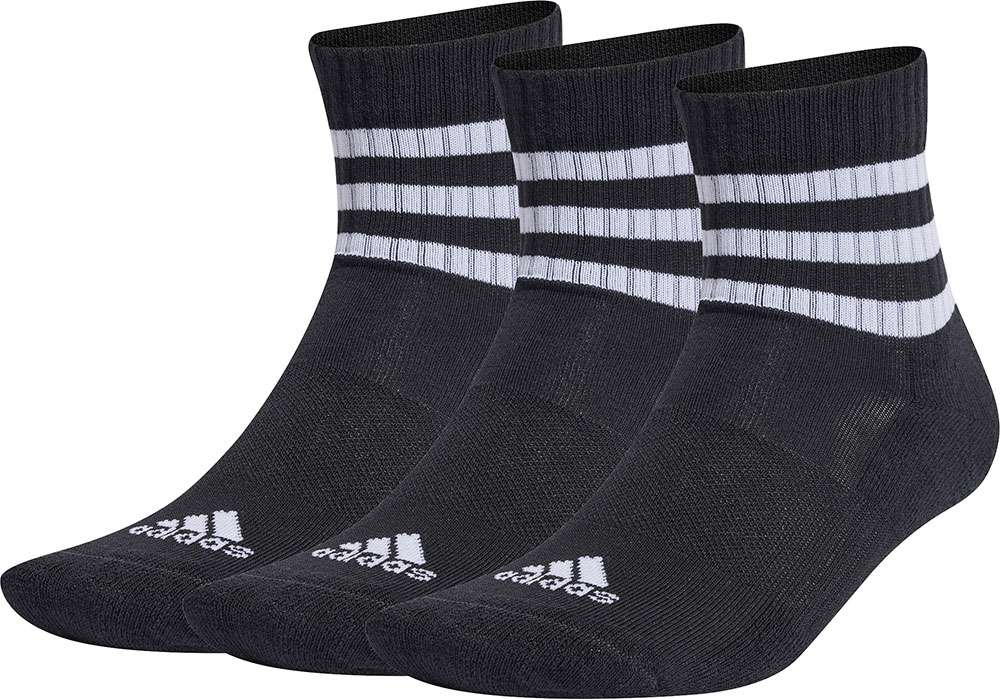 Adidas 3 stripe c spw mid - chaussettes (paquet de 3)