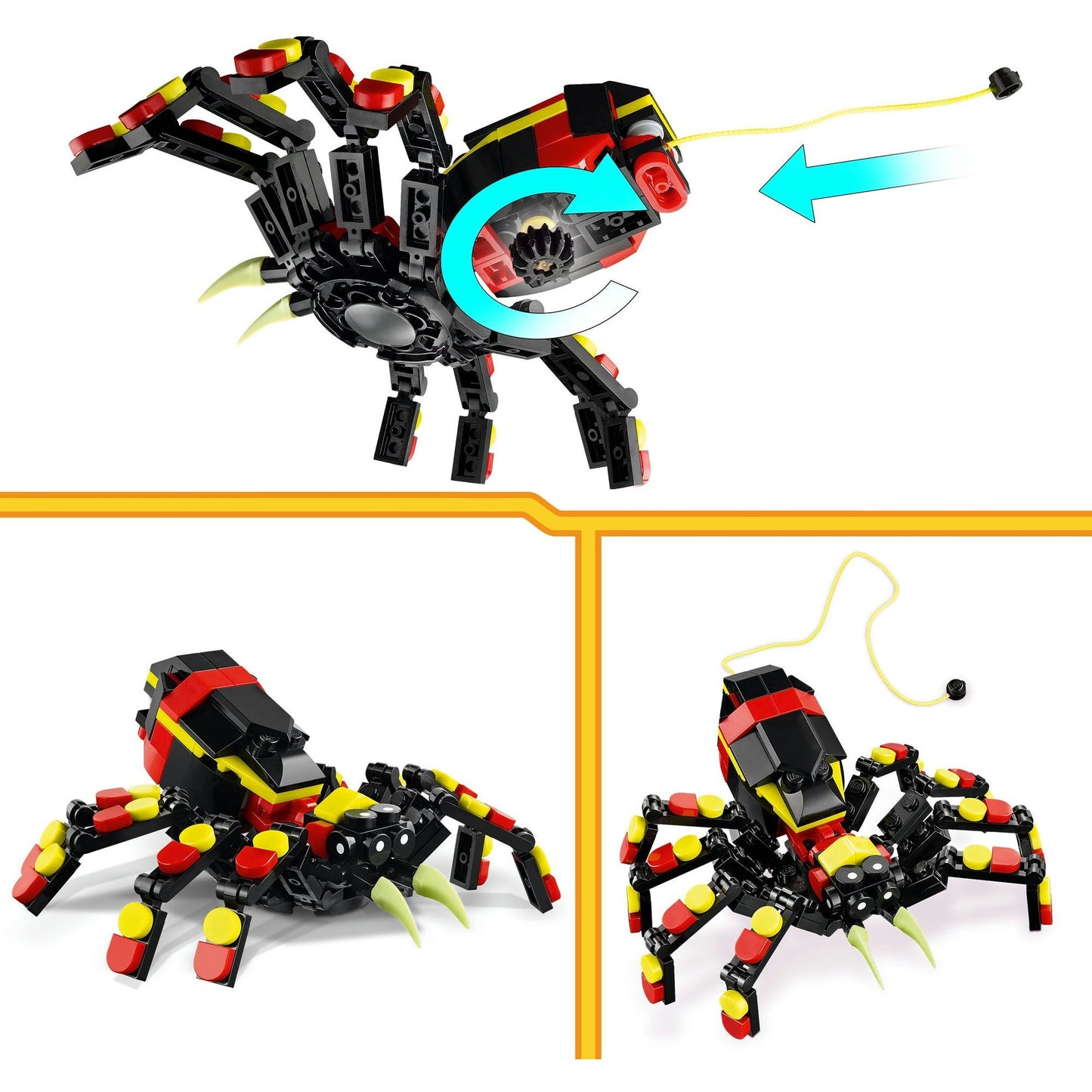Créateur LEGO LEGO 31159 Animaux sauvages: araignée passionnante
