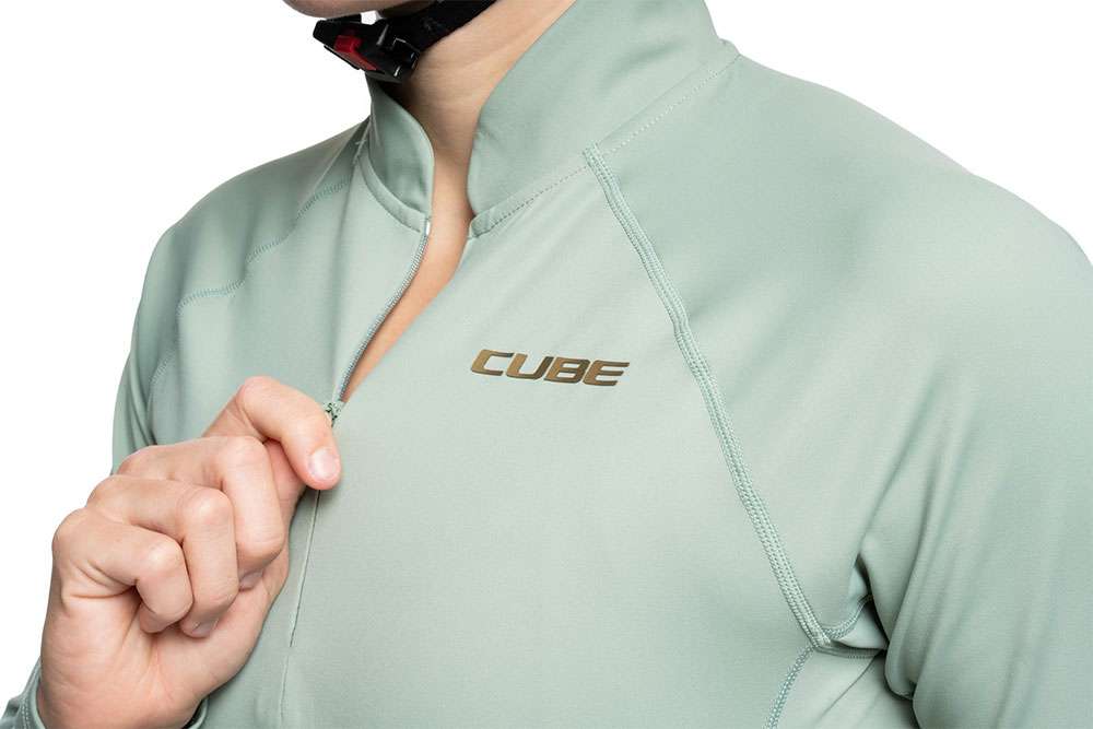 Cube half zip - maillot manches longues femme