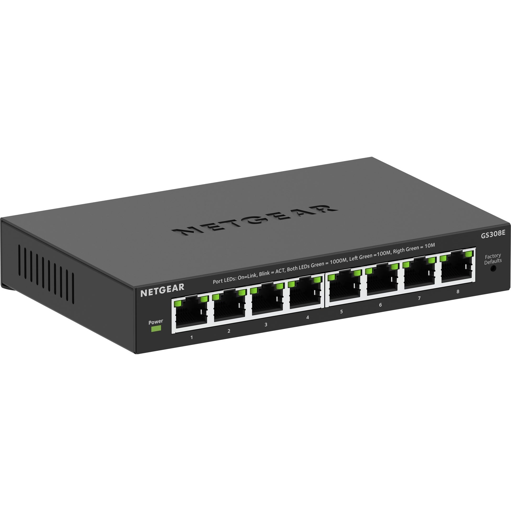 NetGear 8 points Gigabit Ethernet Plus-Switch (GS308EV4)