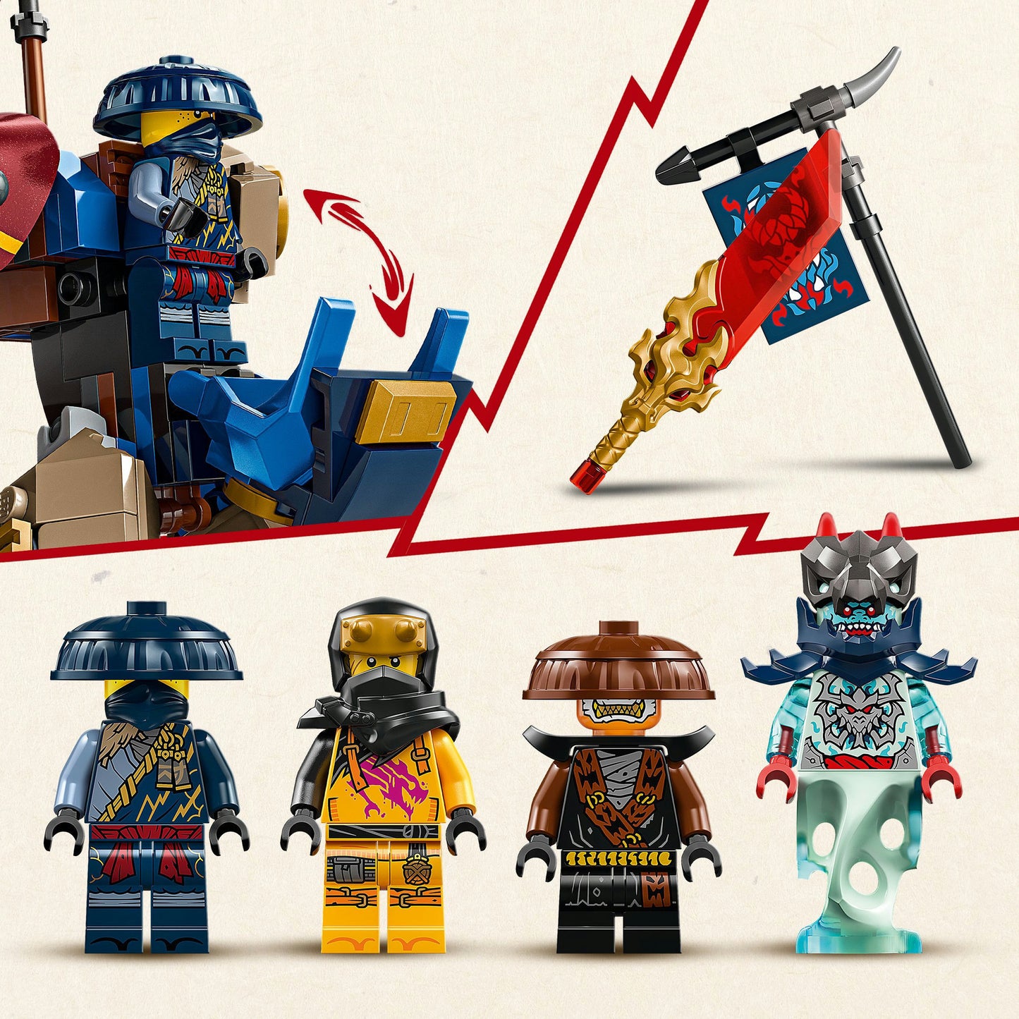 Lego 71843 Ninjago Rogue's Mecha Draken Draken