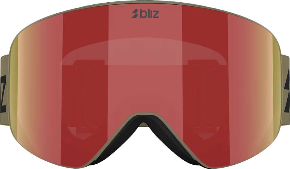 Bliz flow brown w red multi - masque de ski