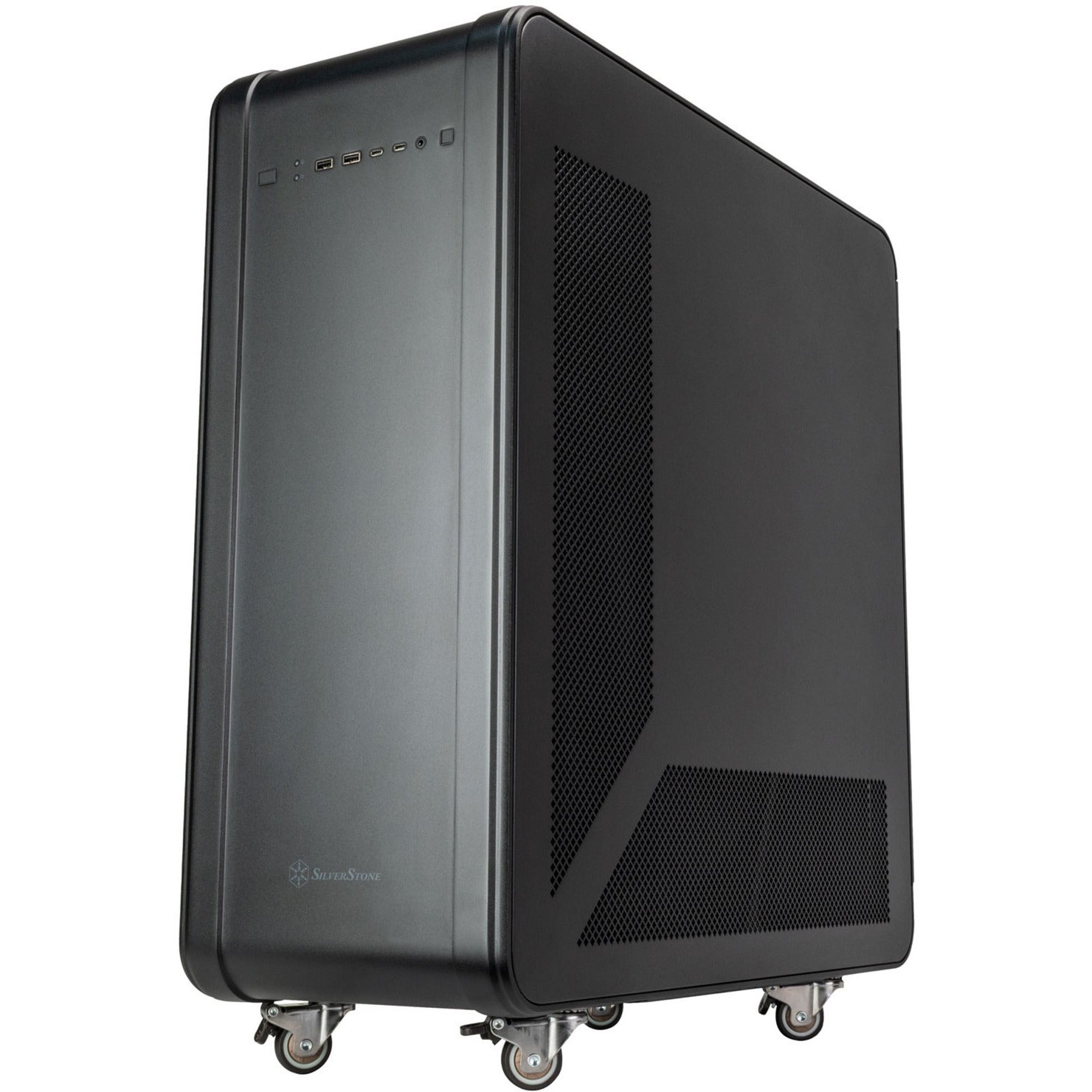 Boîtier grande tour Silverstone alta t1 (noir | 2x USB-A | 2x USB-C)