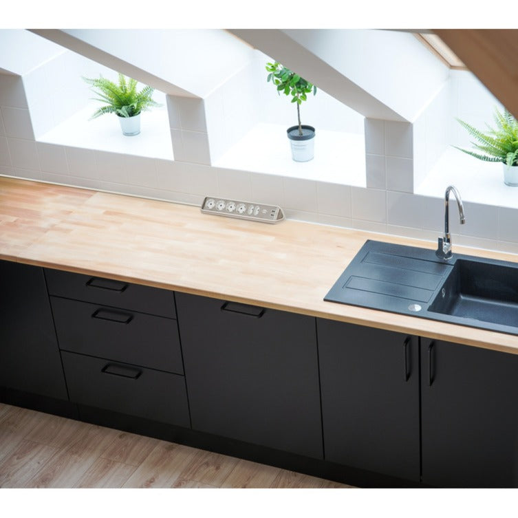 Brennenstuhl Estilo Corner Stop Contact 4 fois avec USB Charge Func