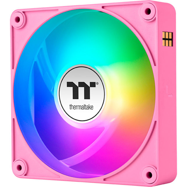 Thermaltake ct120 ex argb sync ventilateur de refroidissement pour PC rose (pack de 3 ventilateurs) ventilateurs de boîtier (rose, 3 pièces, 120 x 120 x 25 mm, pwm)
