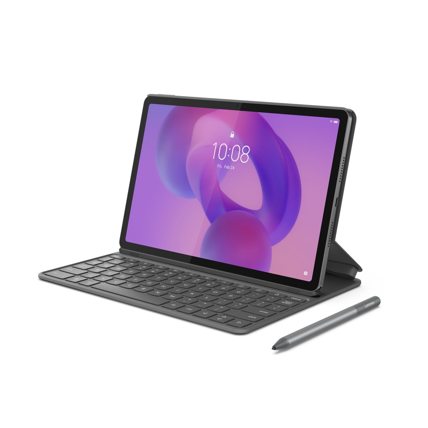 Clavier folio Lenovo pour ideatab (gris, disposition britannique (qwerty), broche pogo)
