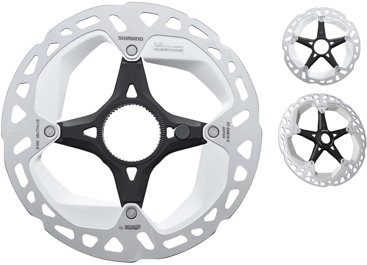 Shimano steps rt-em810 rotor à disque à verrouillage central pour vélo électrique
