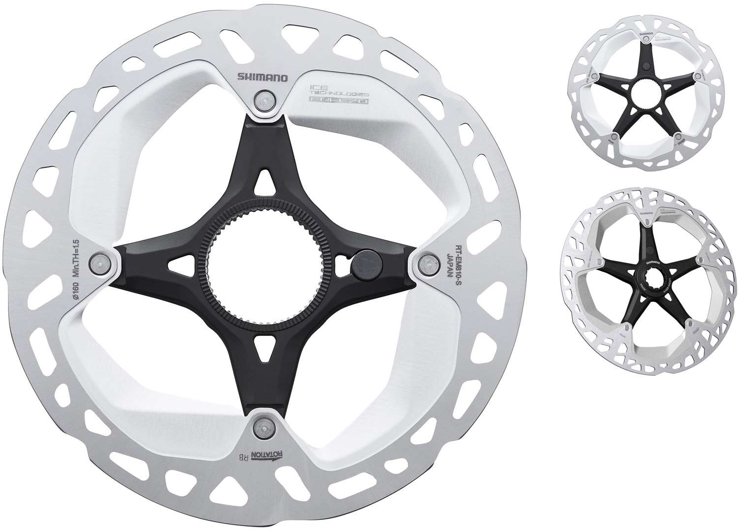 Shimano steps rt-em810 rotor à disque à verrouillage central pour vélo électrique