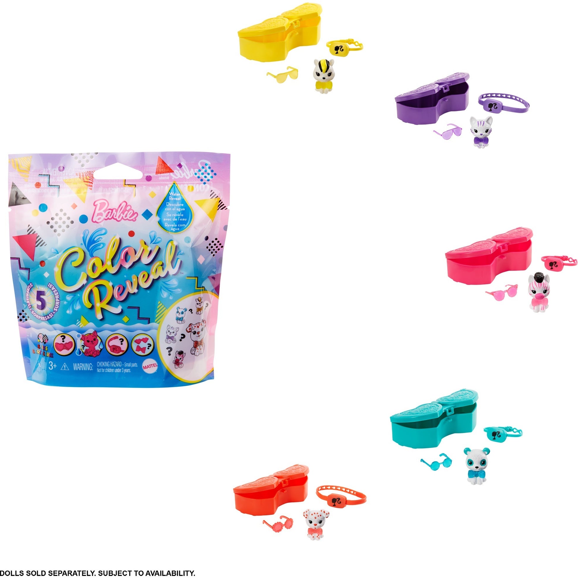 Couleur de Mattel Révèle des animaux de compagnie
