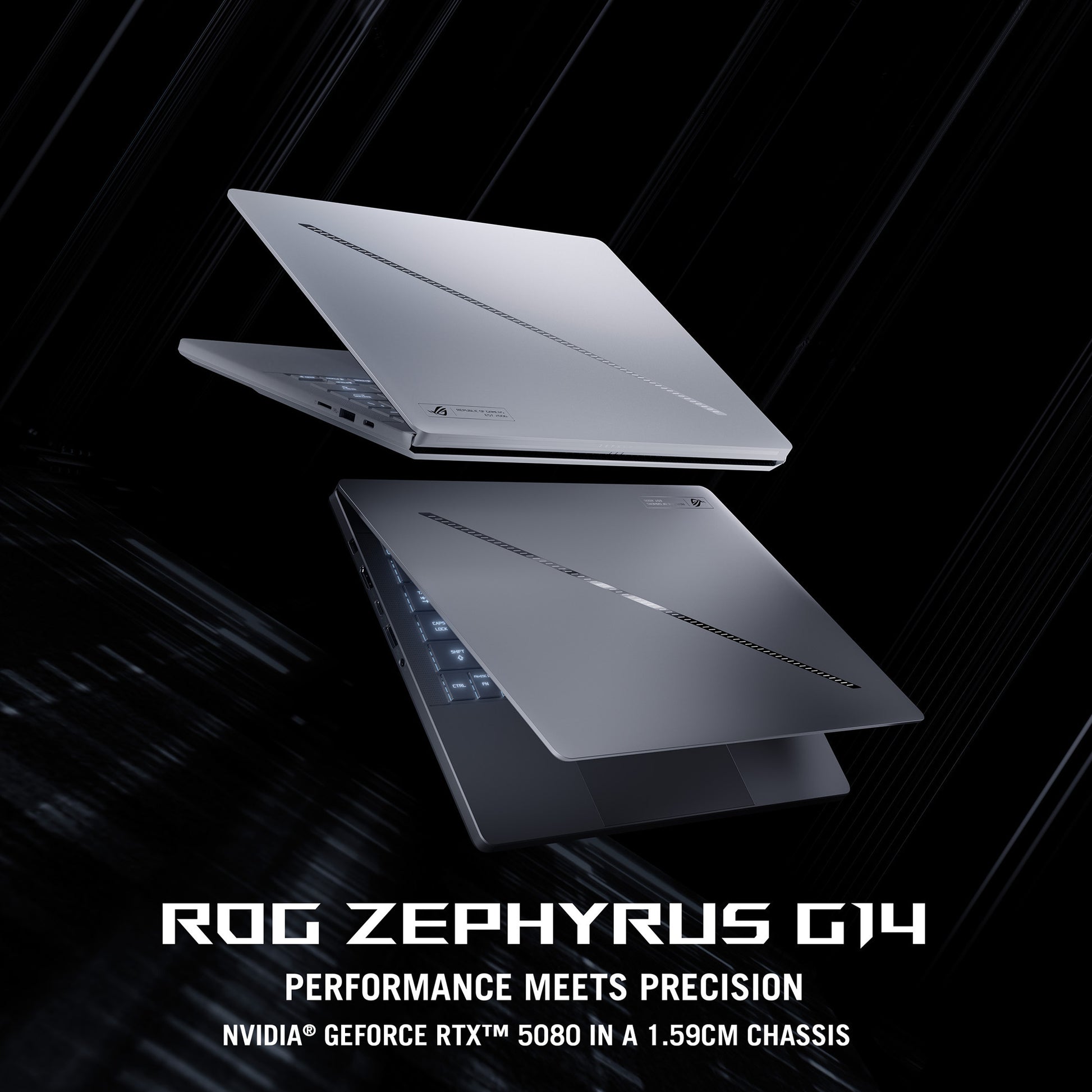 Ordinateur portable de jeu Asus Rog Zephyrus G14 Ga403um-QS024W 14 Copilot+ (Blanc | Ryzen 9 270 | RTX 5060 | 16 Go | SSD 1 To | OLED)