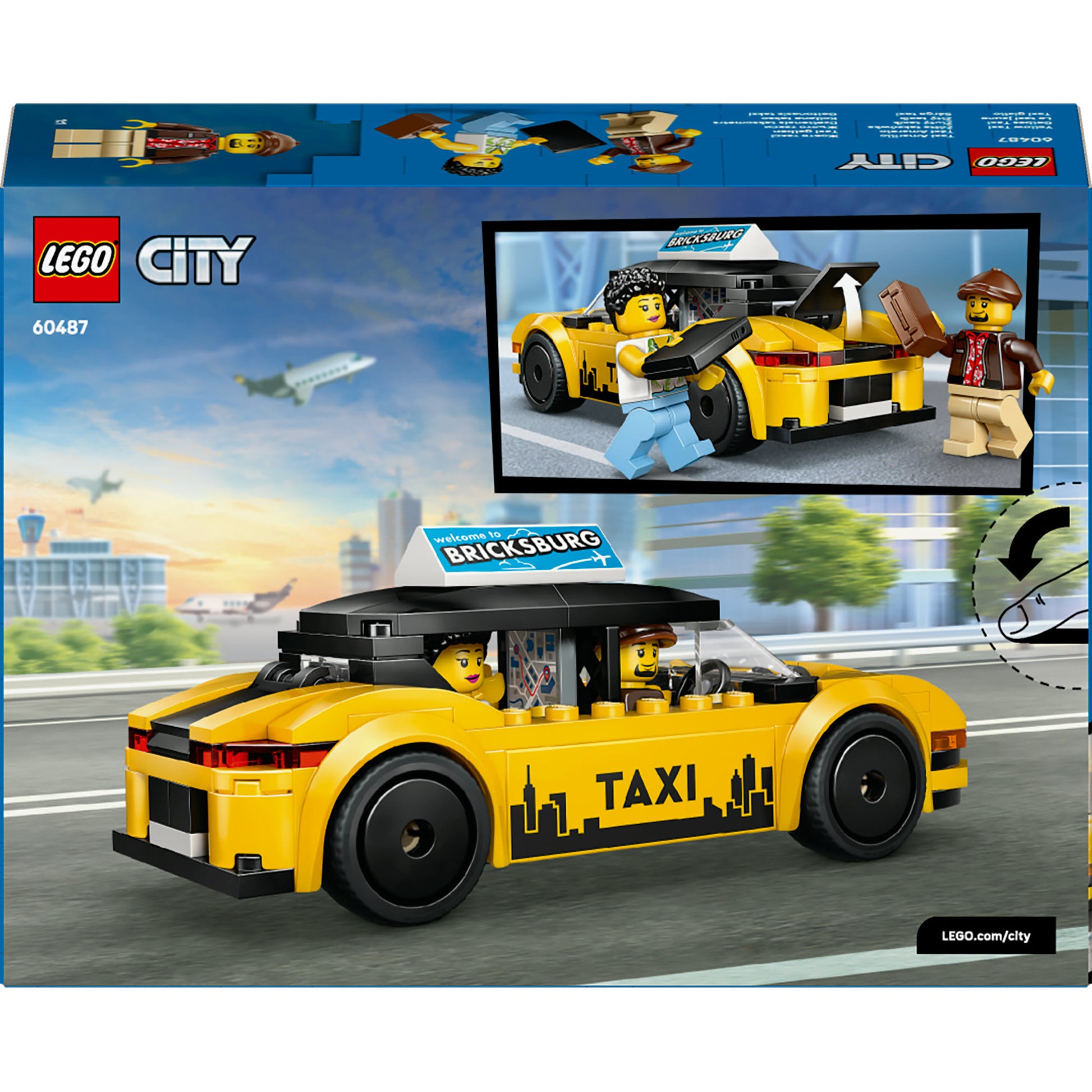 Lego city 60487 le taxi jaune