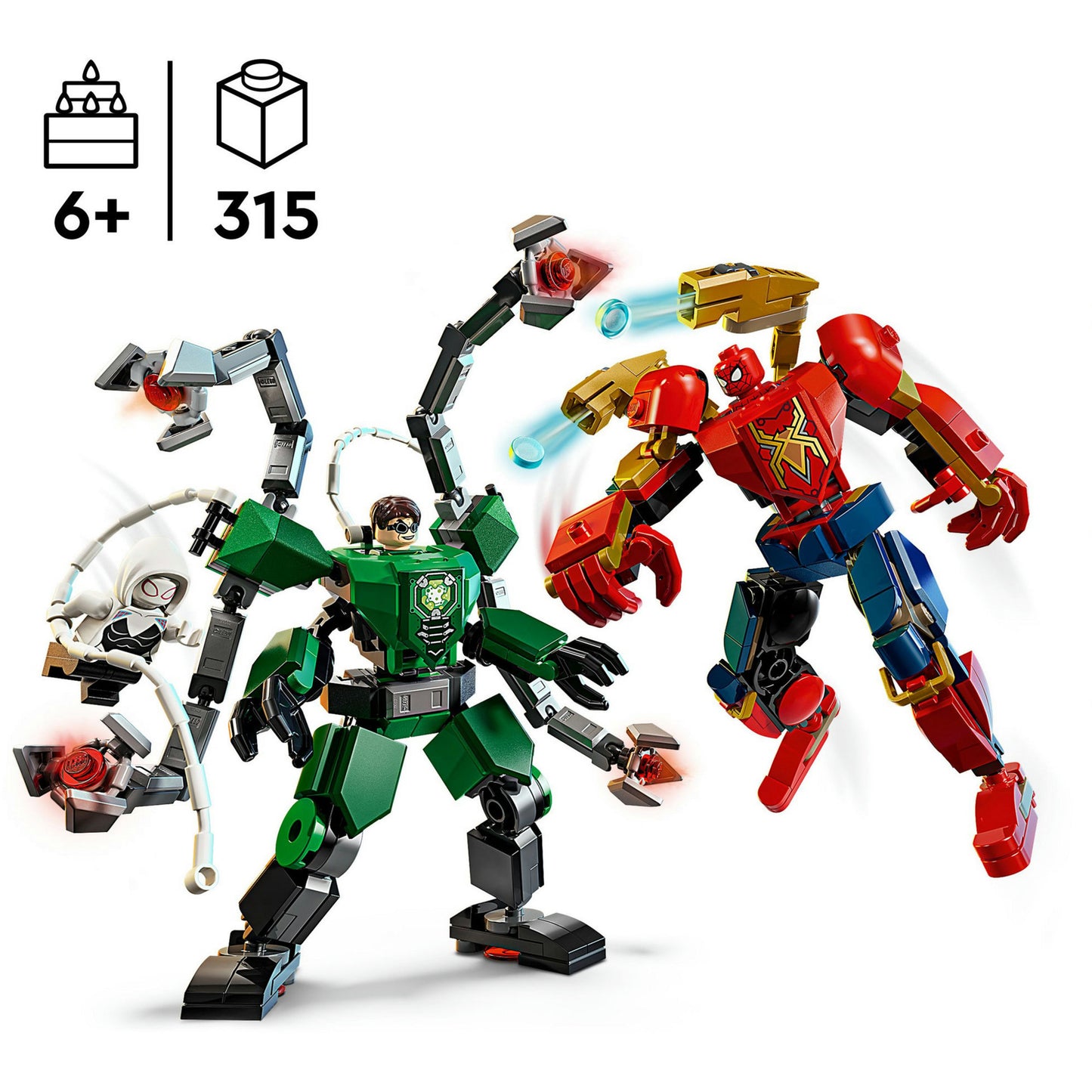 Lego 76338 Super Heroes Marvel Mecha Duel Spiderman contre Docock