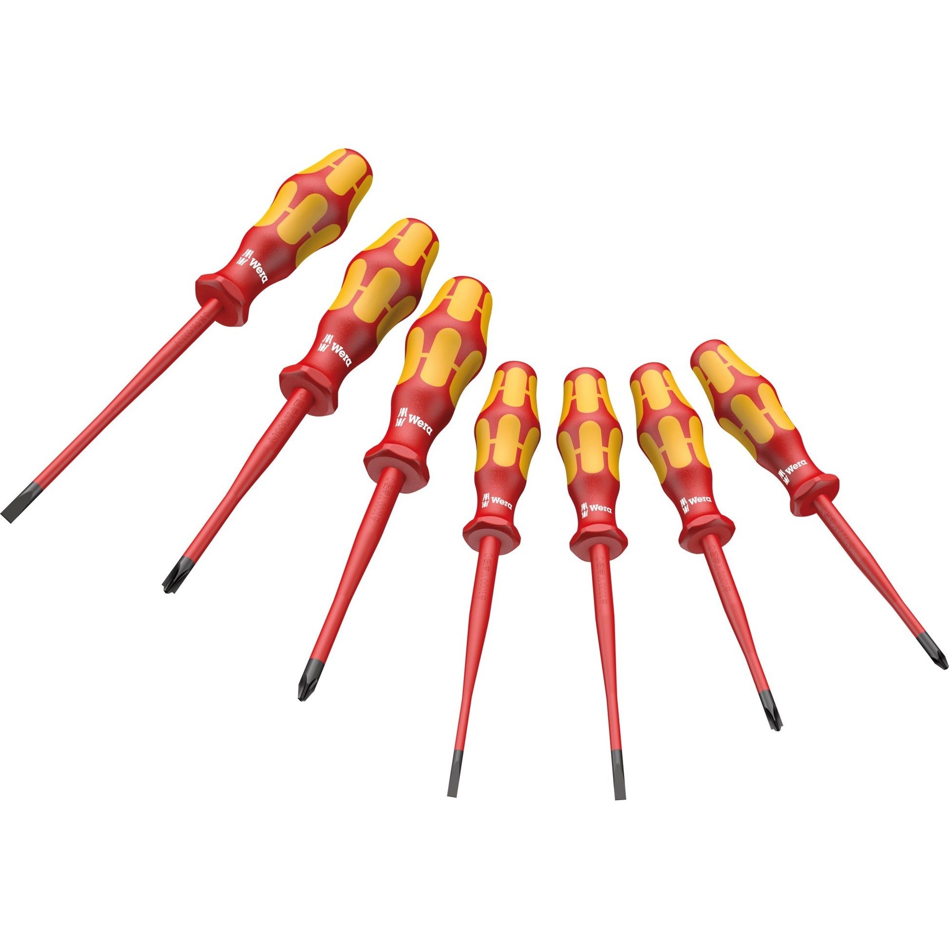 WERA 160 ISS 7 SET des tournevis Kraftform Plus Series