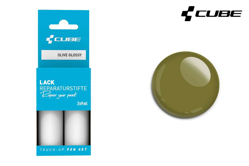Set de stylos de retouche Cube olive brillant