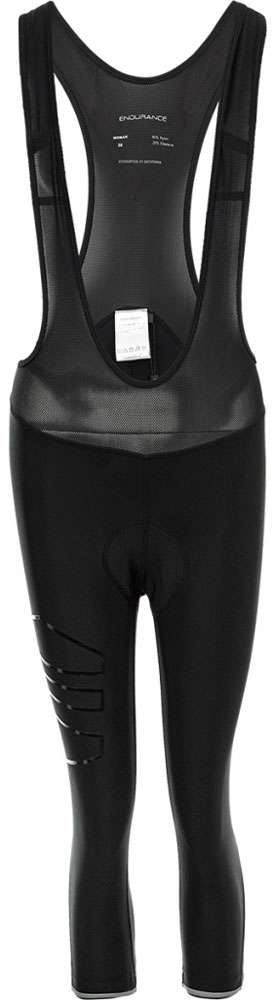 Endurance Jayne - collant à bretelles 3 4 avec peau de chamois pour femme