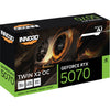 Inno3d N50702-12D7X-195064N GEFORCE RTX ™ 5070 TWIN X2 OC, ATX, 12 Go, GDDR7, 192 bits, 672 Go S
