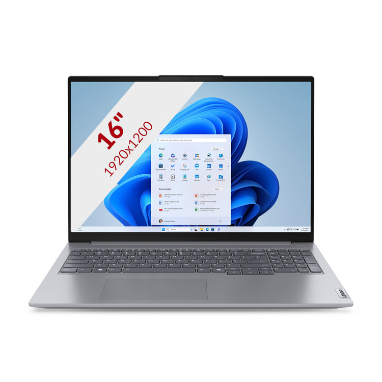 Ordinateur portable Lenovo thinkbook 16 g7 arp (21mw00ckmh) 16 (gris | ryzen 5 7535hs | radeon 660m | 16 go | SSD 512 go)