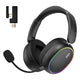 Casque de jeu supra-auriculaire sans fil Hator Phoenix 2 (noir, RVB, 2,4 GHz Bluetooth 5.4 USB-C)