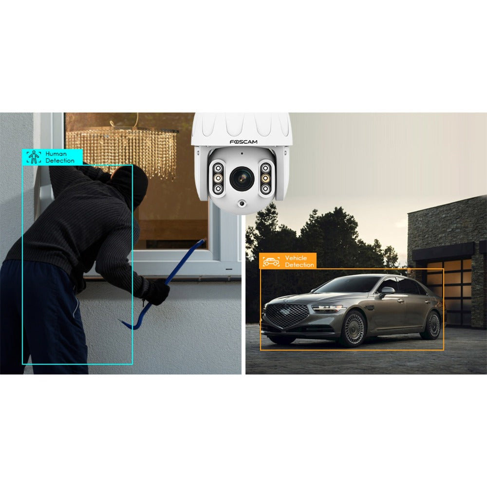 FOSCAM SD8P, 4K 8MP WiFi à double bande PTZ PTZ Sécurité