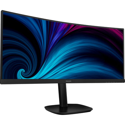 Philips 34b2u3600c 34 moniteur ultra-large incurvé (noir, HDMI, port d'affichage, 4x USB-A, USB-B, USB-C, RJ-45)