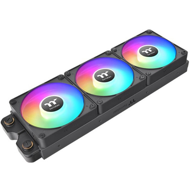 Thermaltake ct120 ex argb sync ventilateur de refroidissement PC (pack de 3 ventilateurs) ventilateurs de boîtier (noir, 3 pièces, 120 x 120 x 25 mm, pwm)