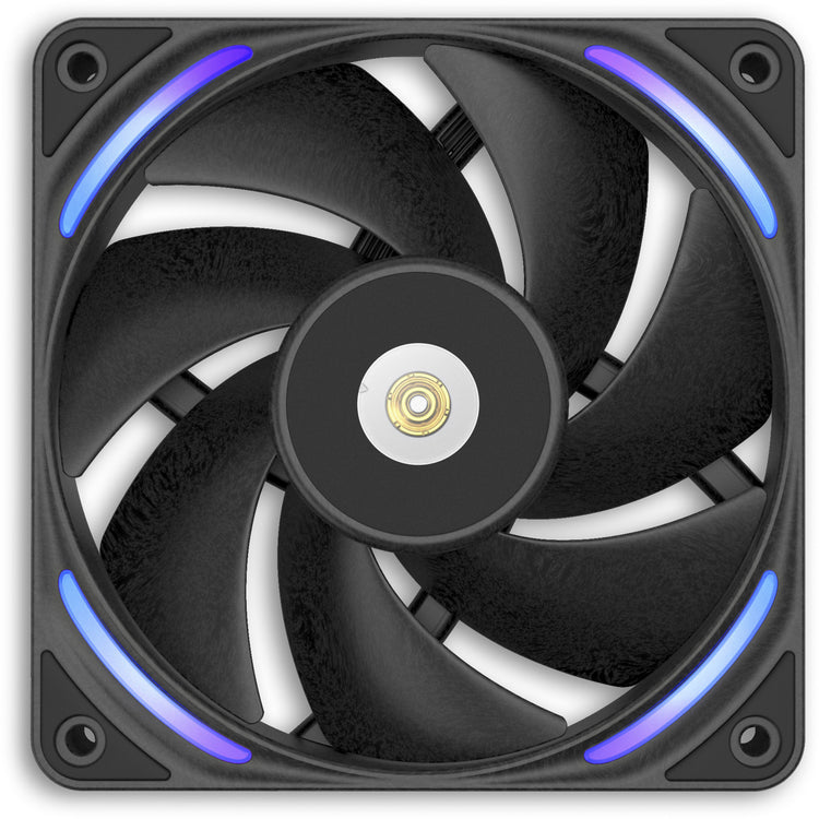 Nzxt f120x ventilateur de boîtier rgb (noir, 120 x 120 x 30 mm, pwm)