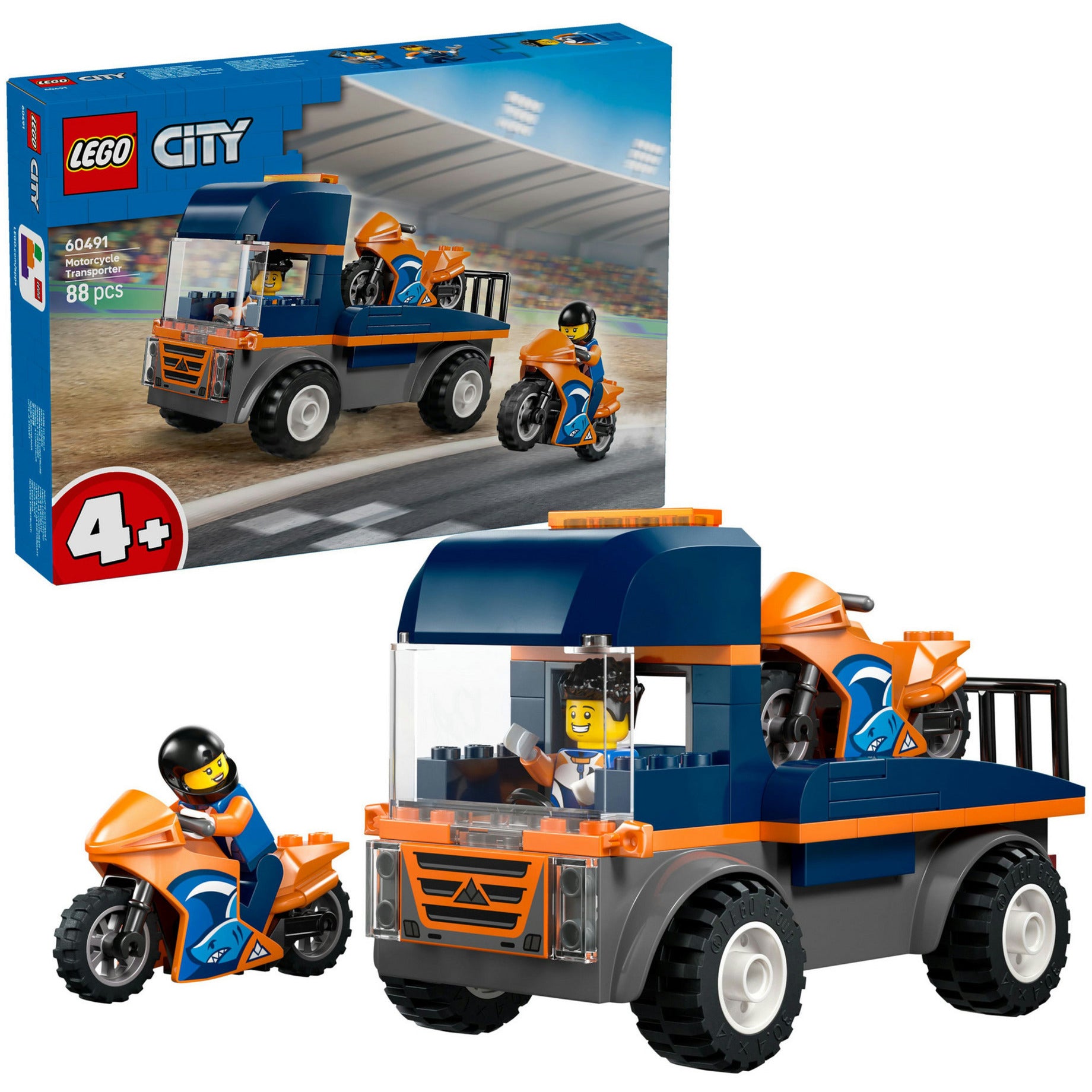 Lego city great Vehicles 60491 transporteur pour motos | 2 pièces