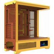 Boîtier grande tour Thermaltake view 600 tg caramel au beurre (jaune | 2x USB-A | 1x USB-C | verre trempé) - afbeelding 3