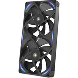 Nzxt performance fan f280x ventilateurs de boîtier rgb (noir, 2 pièces, 280 x 140 x 30 mm, pwm) - afbeelding 6