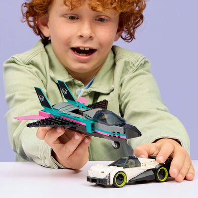 Lego city 60489 avion à réaction contre voiture de sport