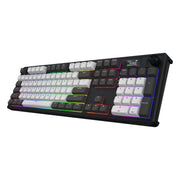 Hator skyfall pro sans fil, clavier de jeu (noir, disposition américaine, hator aurum vanille silencieux, RVB, pbt double-shot, échange à chaud, bluetooth usb-c 2,4 GHz) - afbeelding 4