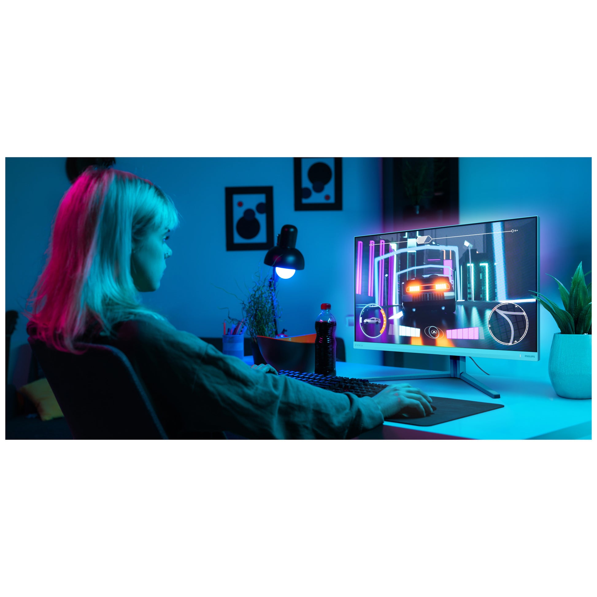Philips Evnia 6000 27m2n6501l 00 Moniteur de jeu 26,5 (blanc, 2x HDMI, port d'affichage, USB-A, USB-B, G-sync, 240 Hz, QD-OLED)