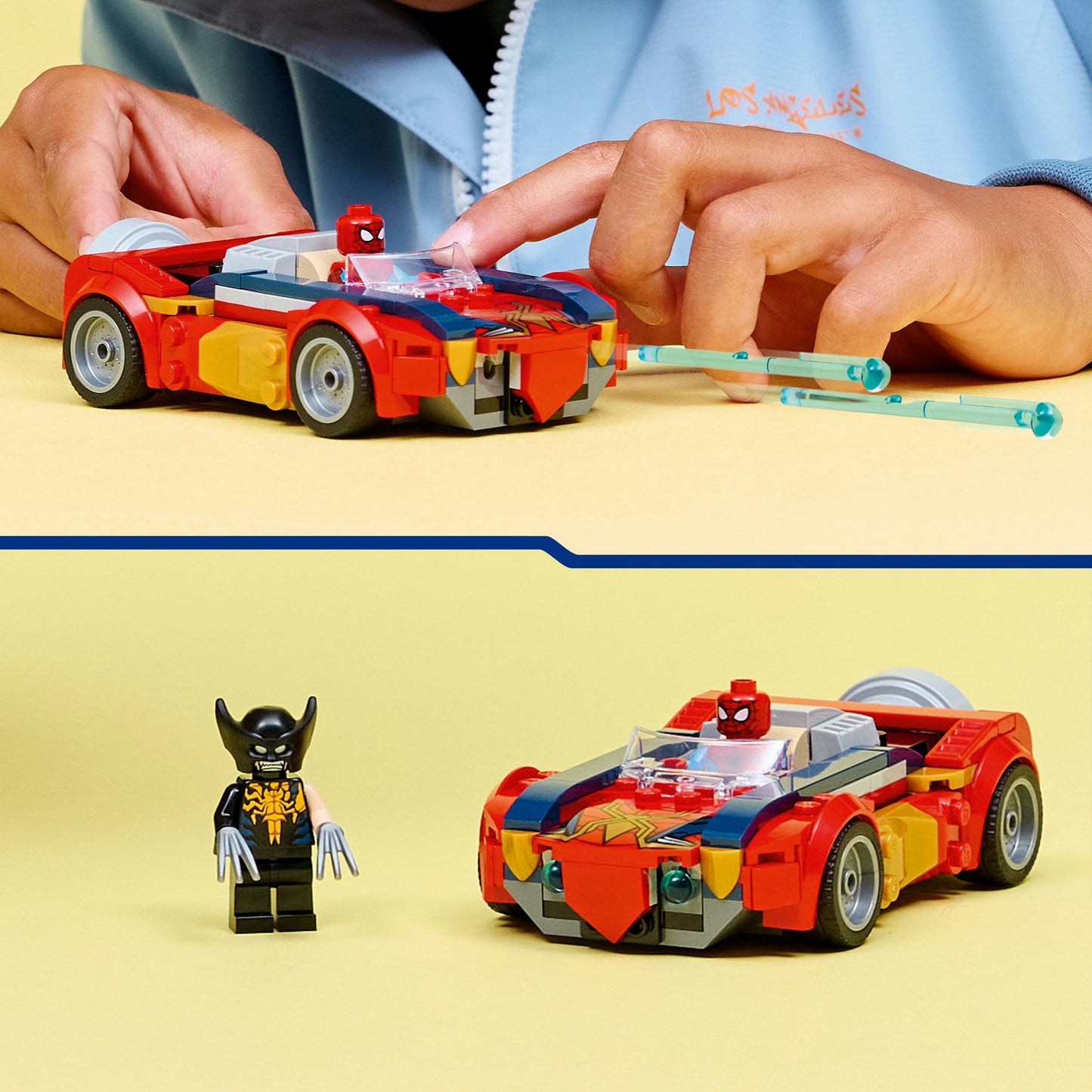 Lego super heros 76336 Marvel Spider-Man Car contre Wolverine venimisé