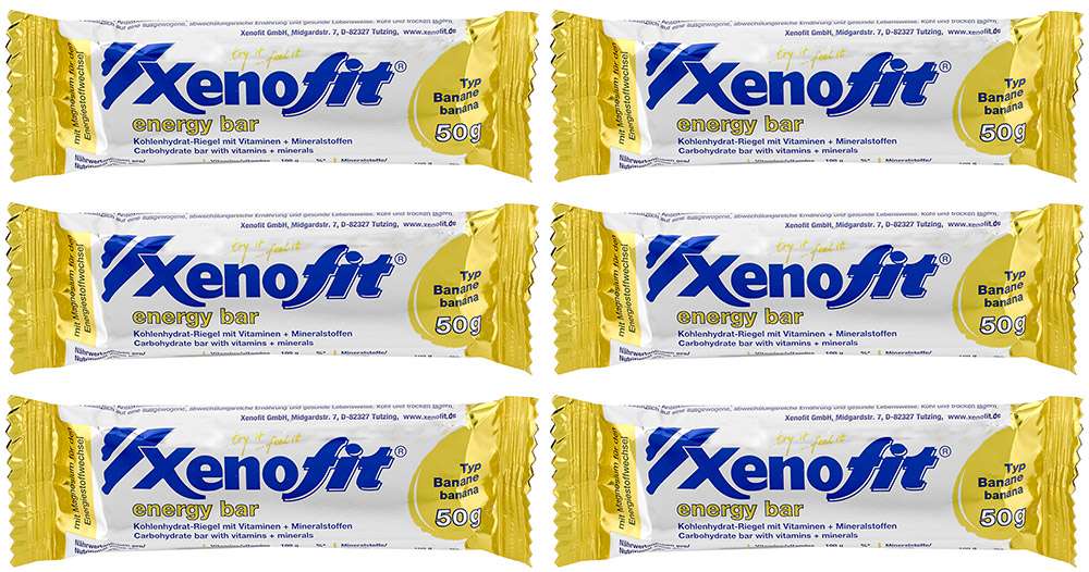Barre énergétique Xenofit banane 6x50g