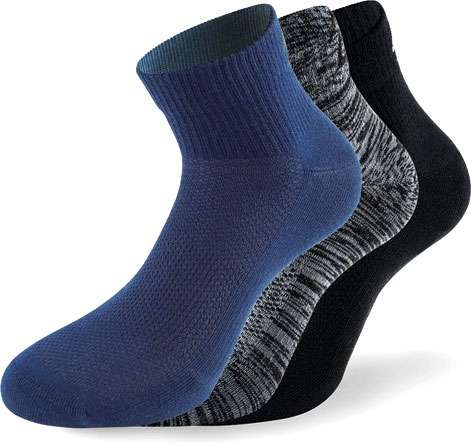 Lenz performance quarter tech - chaussettes de course (paquet de 3)