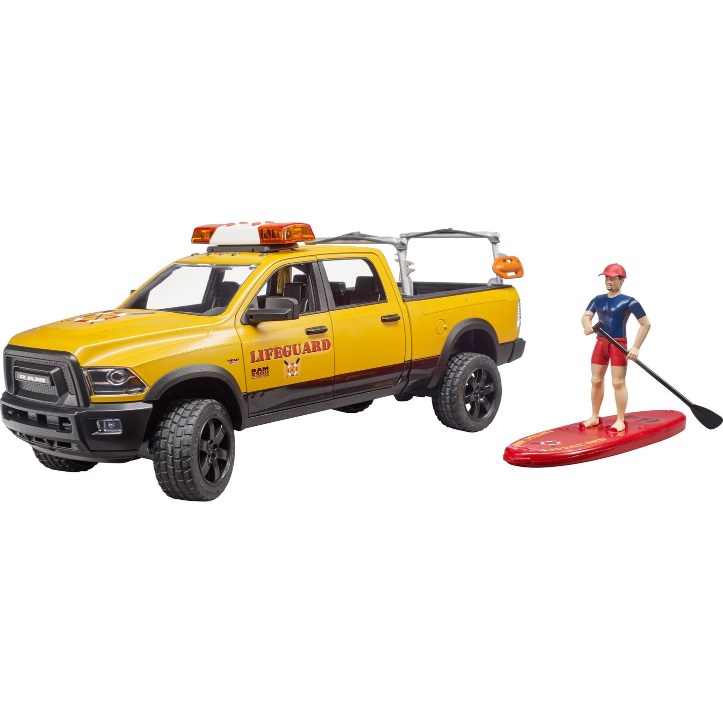 Bruder Dodge Ram 2500 Rescue Brigade Car avec sauveteur