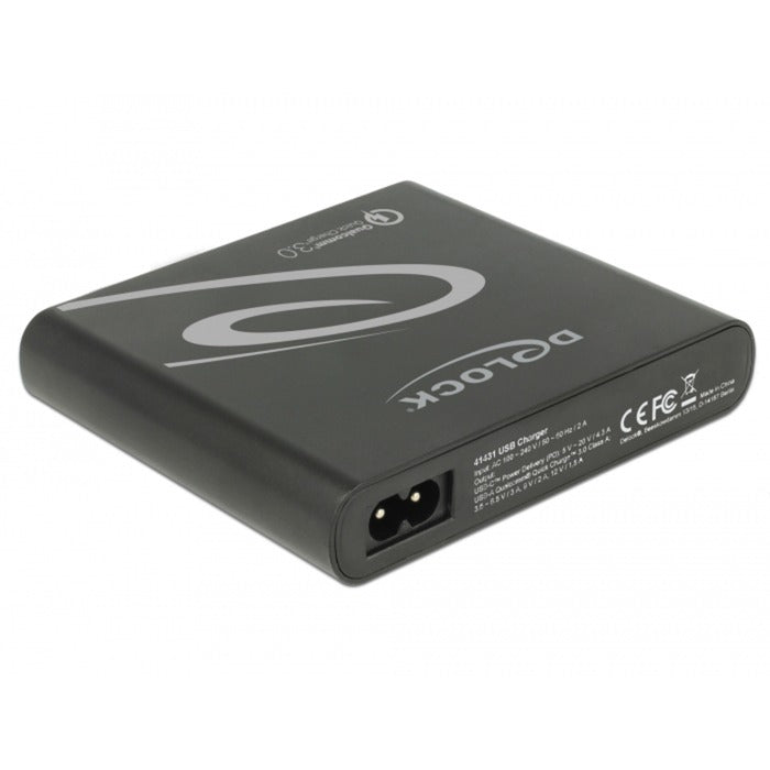Dellock USB Charger 1x USB Type-C + 3x USB Type-A