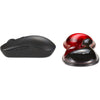 Kensington slim duo gel souris trackball repose-poignet support de poignet (rouge noir)