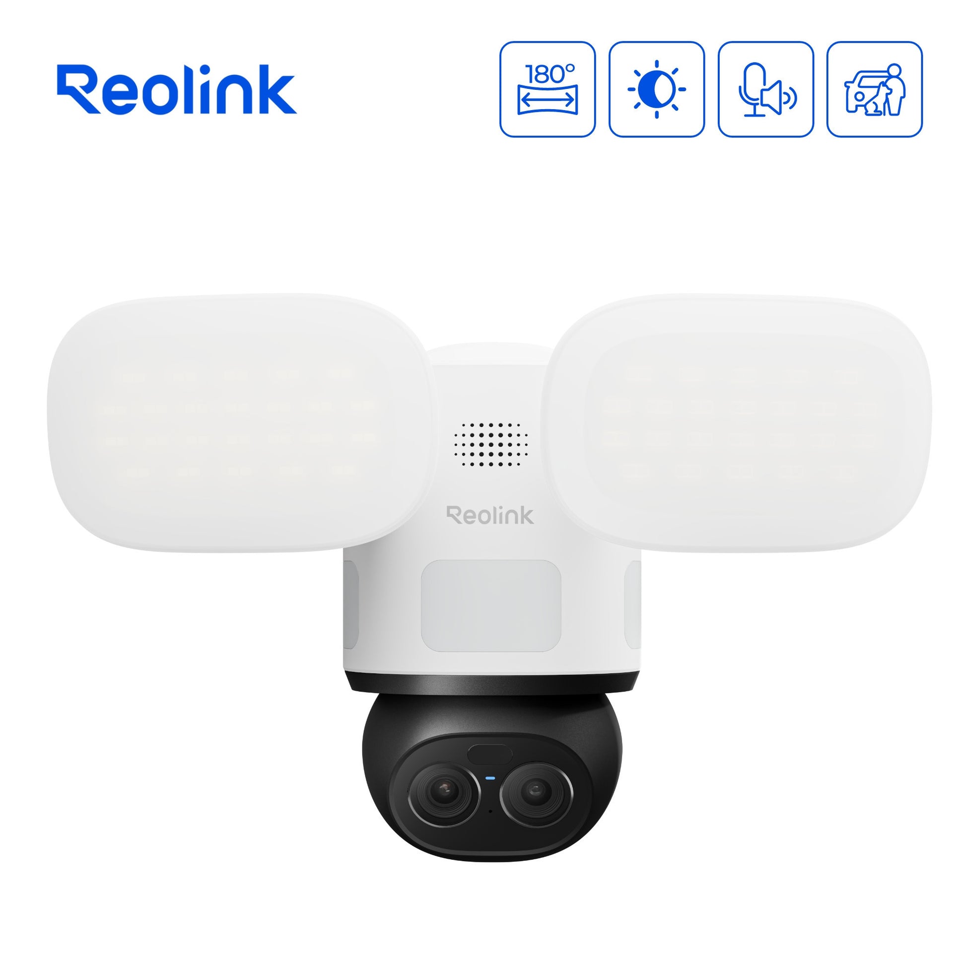 Caméra de sécurité wifi avec projecteur trackflex Reolink f850w (blanc, 4k, wifi)