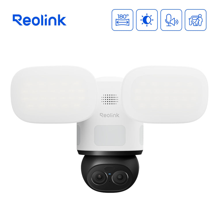 Caméra de sécurité wifi avec projecteur trackflex Reolink f850w (blanc, 4k, wifi)