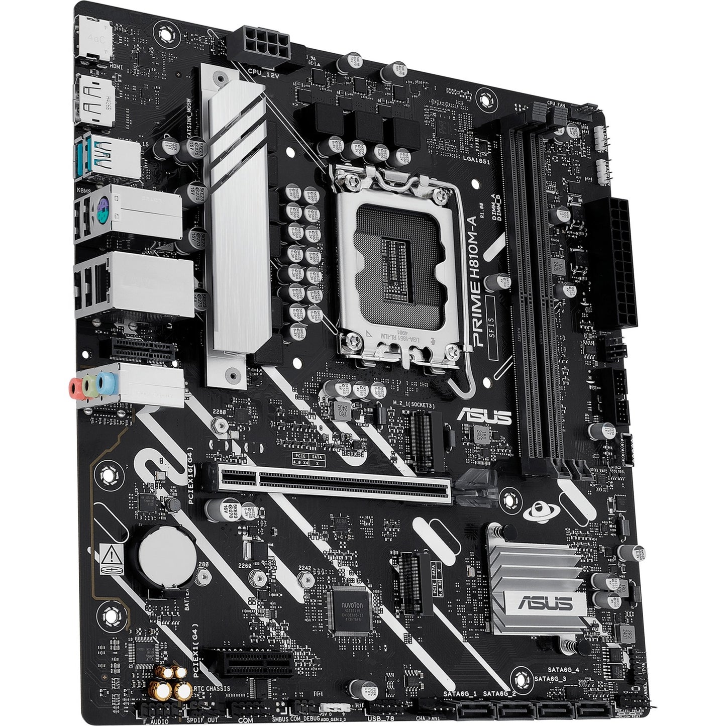 Carte mère Asus Prime H810M-A-CSM Socket 1851 (RAID, GB-LAN, Son, µATX)