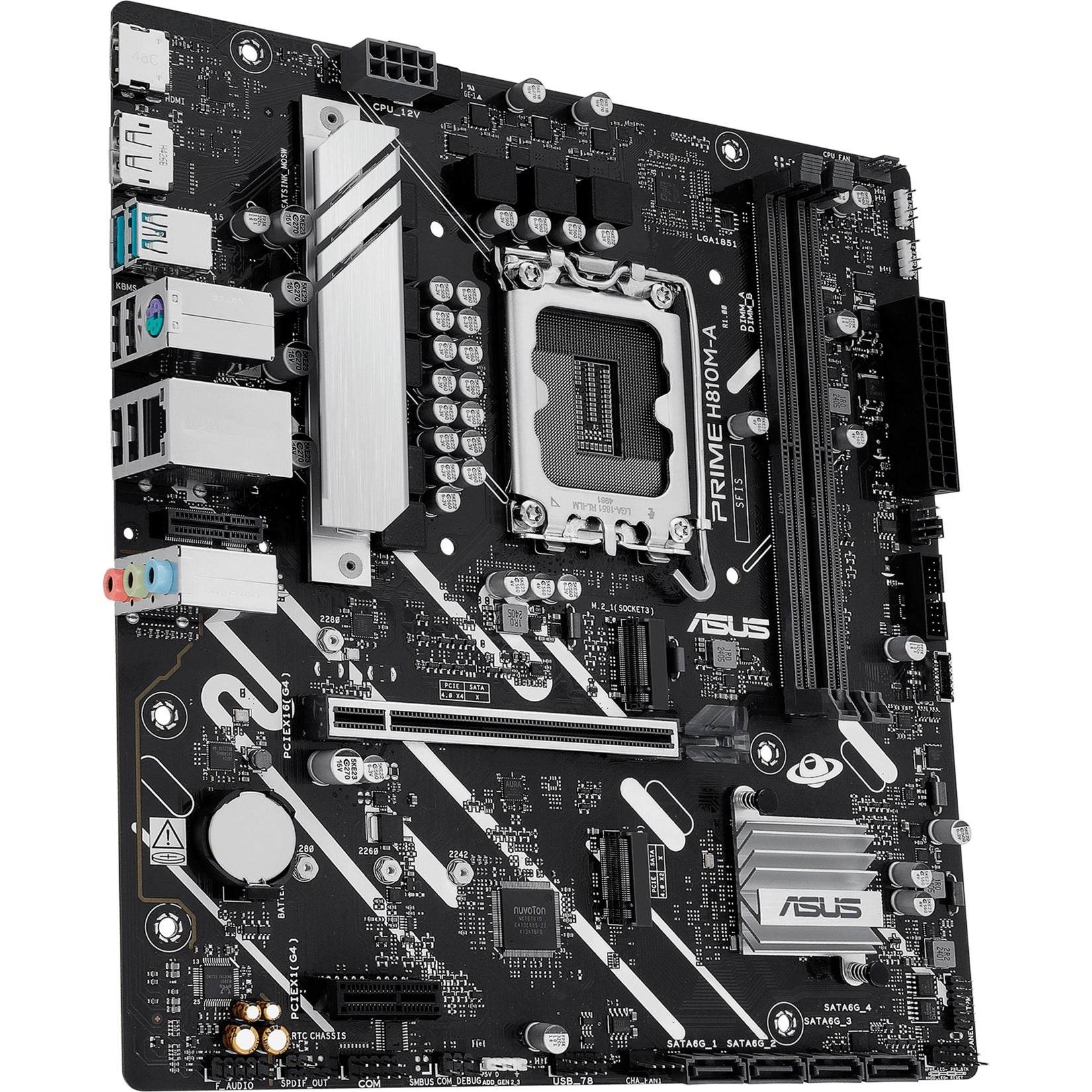 Carte mère Asus Prime H810M-A-CSM Socket 1851 (RAID, GB-LAN, Son, µATX)