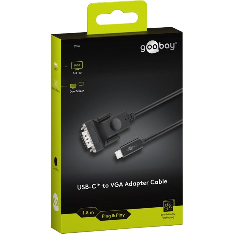 Câble adaptateur VGA GOOBAY USB-C à VGA