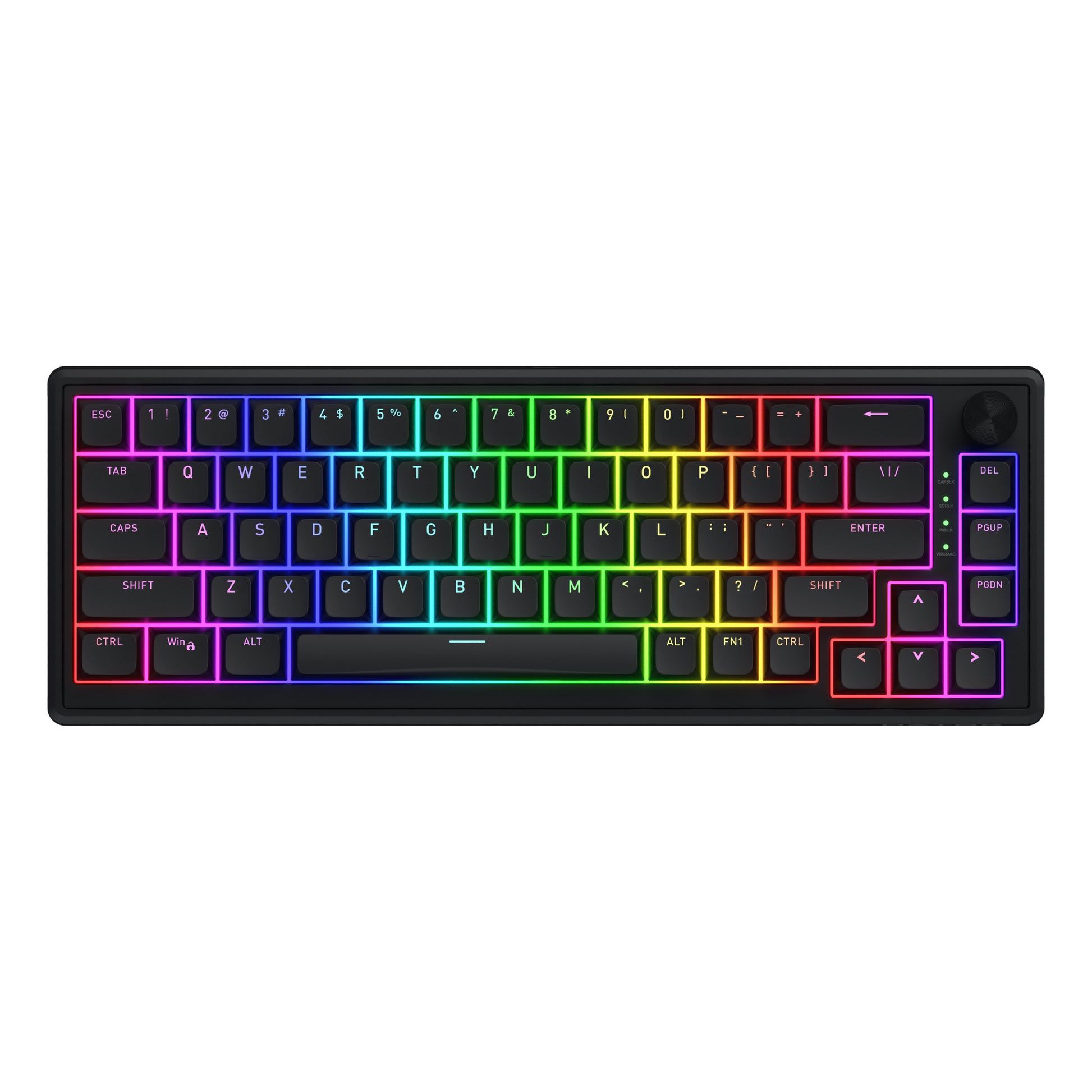 Hator skyfall filaire, clavier de jeu (noir, disposition américaine, hator aurum sterling, 65%, RVB, double shot abs, hot-swap)
