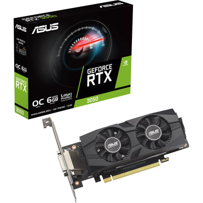 Carte graphique Asus GeForce RTX 3050 LP BRK OC Edition 6 Go GDDR6 (1x DisplayPort, 1x HDMI 2.1, 1x DVI-D)