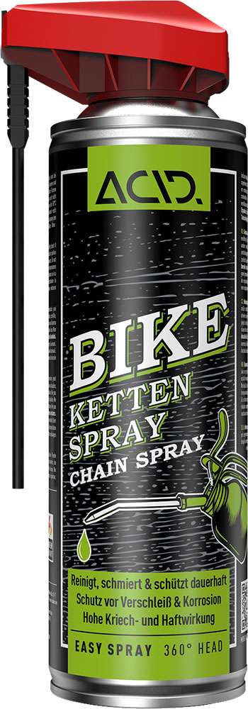 Spray acide pour chaîne de vélo