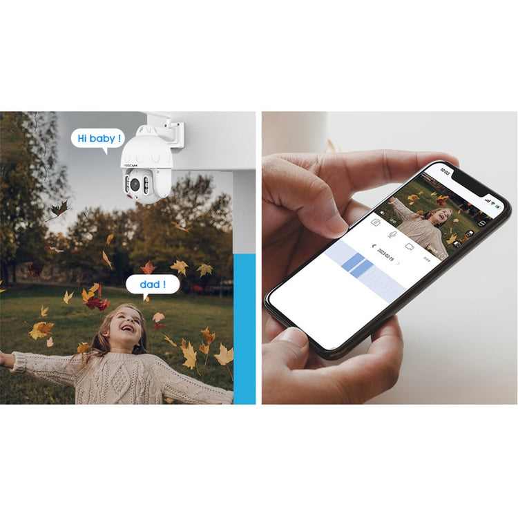 FOSCAM SD8P, 4K 8MP WiFi à double bande PTZ PTZ Sécurité