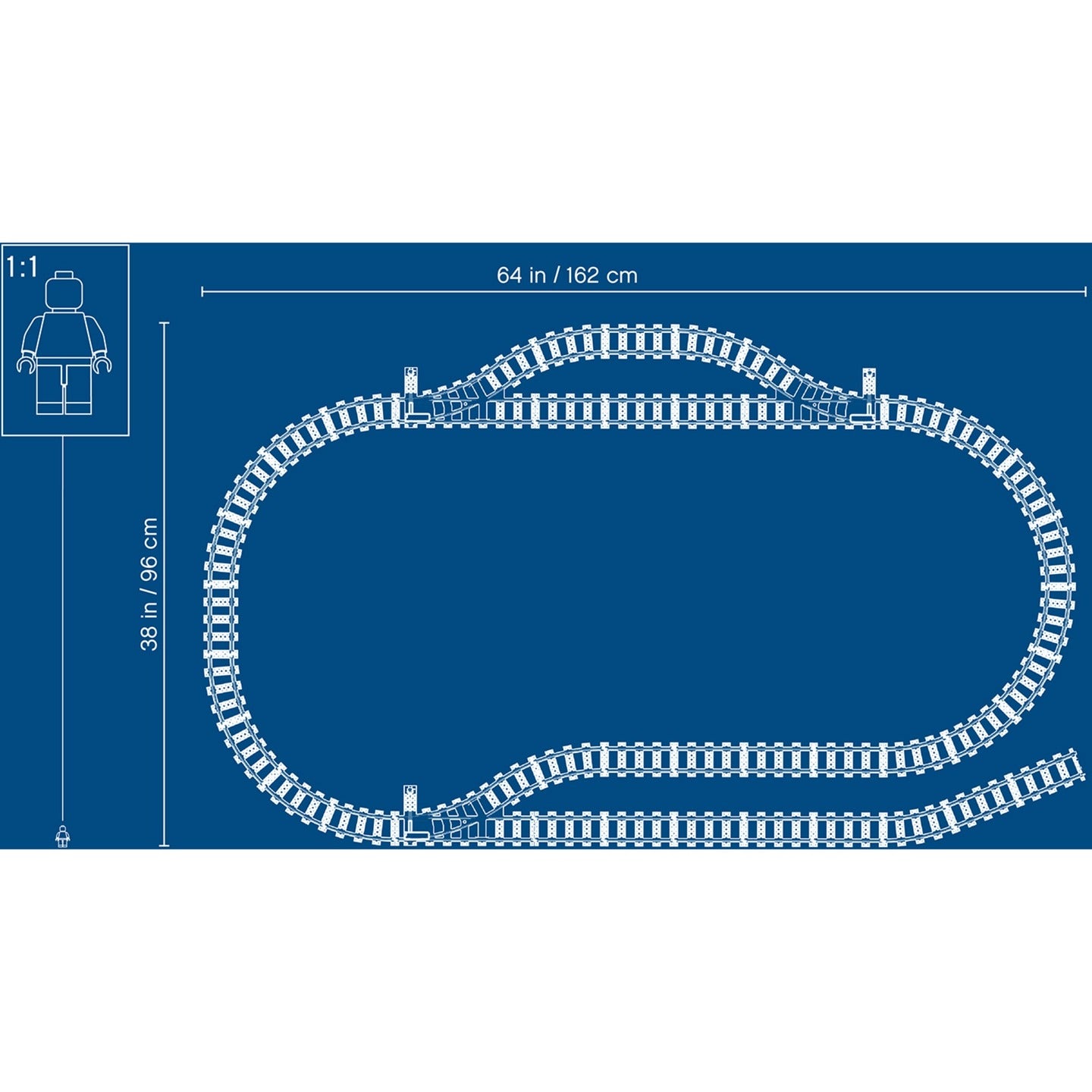 Lego City 60205 Rails flexibles 20 pièces