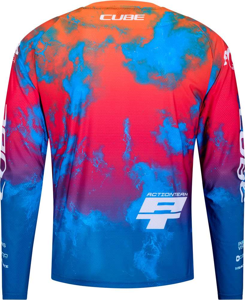 Cube x action team - maillot vtt manches longues
